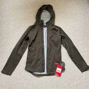 The North Face Hooded waterproof Jacket - Olive Green